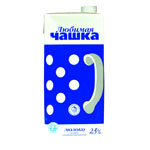 Молоко Любимая чашка 2,5% 1л т/п (Янта) (Б.З.М.Ж.)