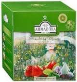 Чай Ахмад Клубничный мусс зеленый листовой 20*1,8г 